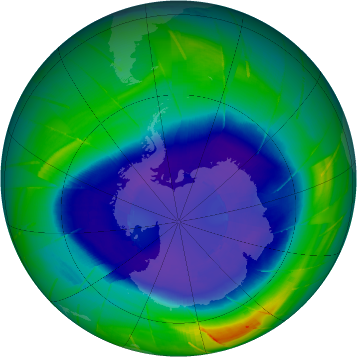 Ozone Map 2009-09-10